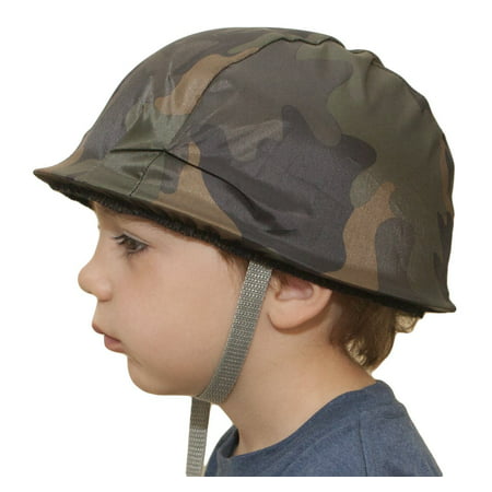 child plastic camo camoflauge army helmet hat military soldier costume accessory