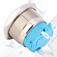 thumbnail image 3 of Metal Push Button Switch, Waterproof 2 Pins Push Button Switch Momentary Stainless Steel Shell 250V  For Circuit, 3 of 8