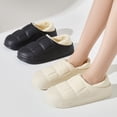 thumbnail image 4 of Waterproof Cotton Slippers for Women Men Winter Outdoor Indoor Home Plush Warm Thick Sole Anti slip Cotton Shoes for Couple, 4 of 6