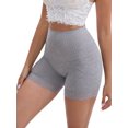 thumbnail image 4 of INSPIRE CHIC Women's Wide Lace Trim High-Waisted Shaping Panties Tummy Control Butt-Lifting Breathable Shapewear XL Gray, 4 of 5