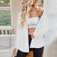 thumbnail image 3 of WFJCJPAF 2025 New Product Blouses for Women Long Sleeve Button Down,Women's Fashionable Casual Long Sleeve Striped Shirt Button Lapel Top - White S, 3 of 4