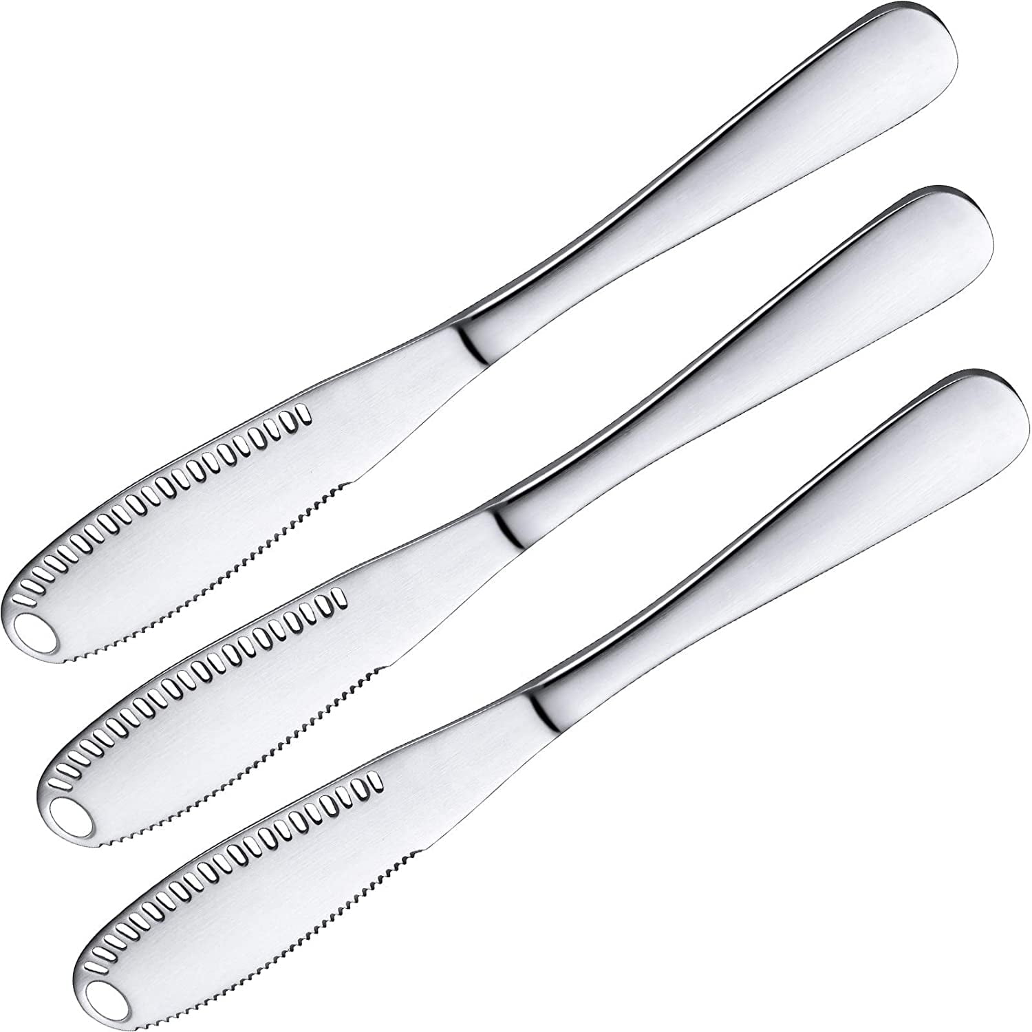 3 Pack Stainless Steel Butter Spreader Knife, 3 in 1 Kitchen Gadgets