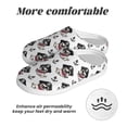 thumbnail image 6 of KLL Pirate Puppy Pattern Adult Unisex Cozy Slippers,Fuzzy Slip-on Slippers TPR Sole Slippers Comfort Plush Home Footwear for Indoor & Outdoor-13, 6 of 7