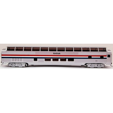 Ho 85' Full Dome - Bachmann HO Scale Train Passenger Car 85' Budd Full Dome Amtrak Phase II 13032