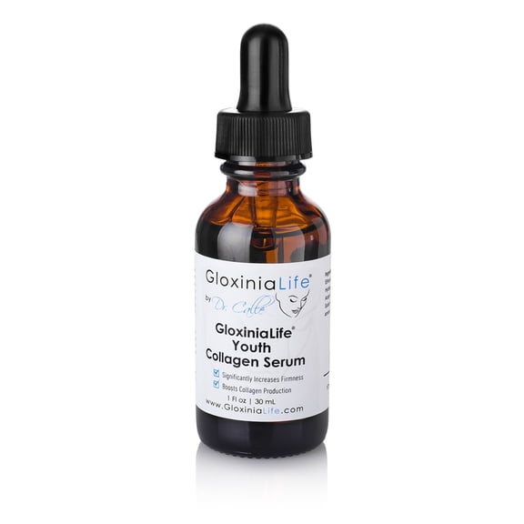 GloxiniaLife by Dr. Calle Youth Collagen Serum - 100% Pure Hyaluronic Acid & Collagen Boost for Face