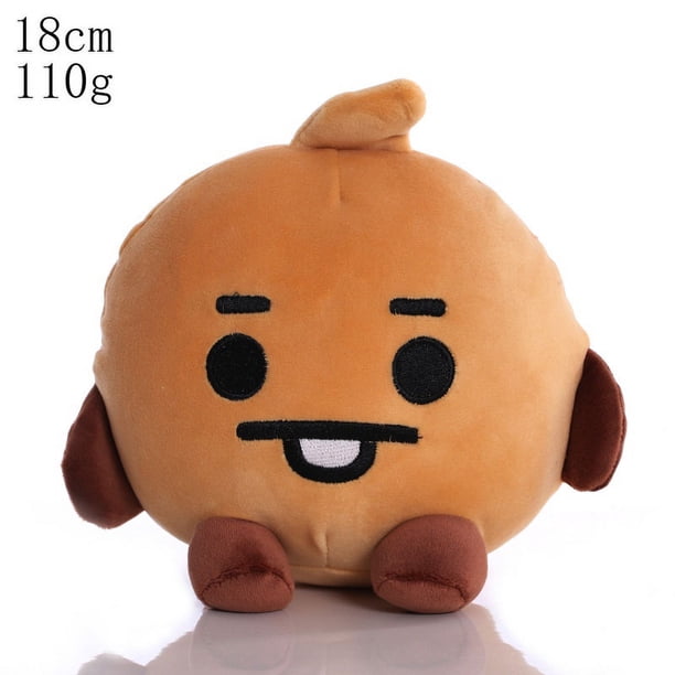 kpop bts bt21 muñeca sentada 20 cm bebé peluche tata cooky chimmy koya shooky muñeca niñas regalos
