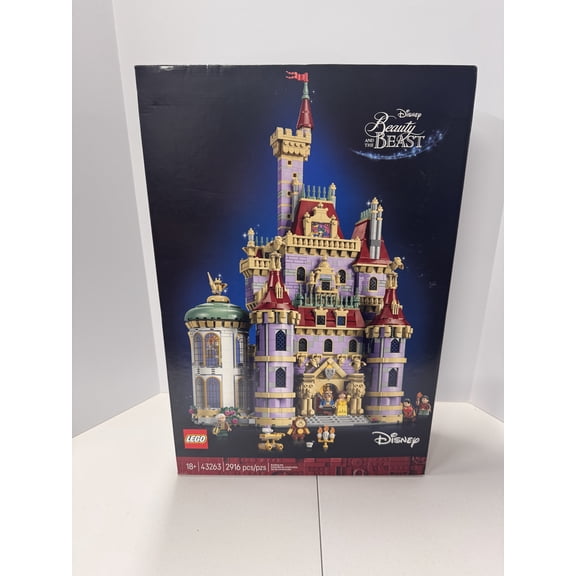 LEGO Disney Princess Beauty and The Beast Castle Building Set - Room Decor for Women & Men, Ages 18+ - Model Building Kit for Adults - Book Shelf Display - Gift for Disney Fans - 43263