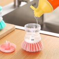 thumbnail image 4 of brosse Vaisselle Ronde, Vert Rose 2 Pices Distributeur Automatique De Liquide Vaisselle Avec Savon, Brosse Vaisselle En Nylon, 4 of 5