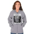 thumbnail image 3 of Nevada Best Dam State Hoover NV Unisex Fleece Graphic Zip Up Hoodie Brisco Brands 2X, 3 of 5