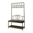 thumbnail image 2 of Black Metal Hall Tree With Additional Shelf, 2 of 4