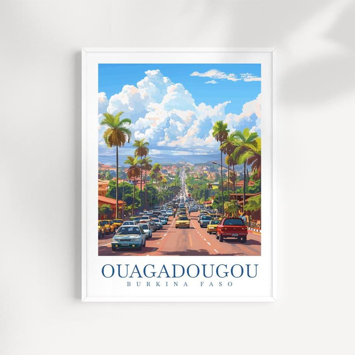 Ouagadougou Burkina Faso Wall Art Print Africa Decor Unframed Paper Print