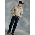 thumbnail image 3 of Roper Men's Solid Poplin Long Sleeve Snap Western Shirt Tan X-Large, 3 of 3