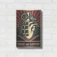 thumbnail image 3 of Luxe Metal Art 'War or Love' Metal Wall Art, 12"x16", 3 of 9