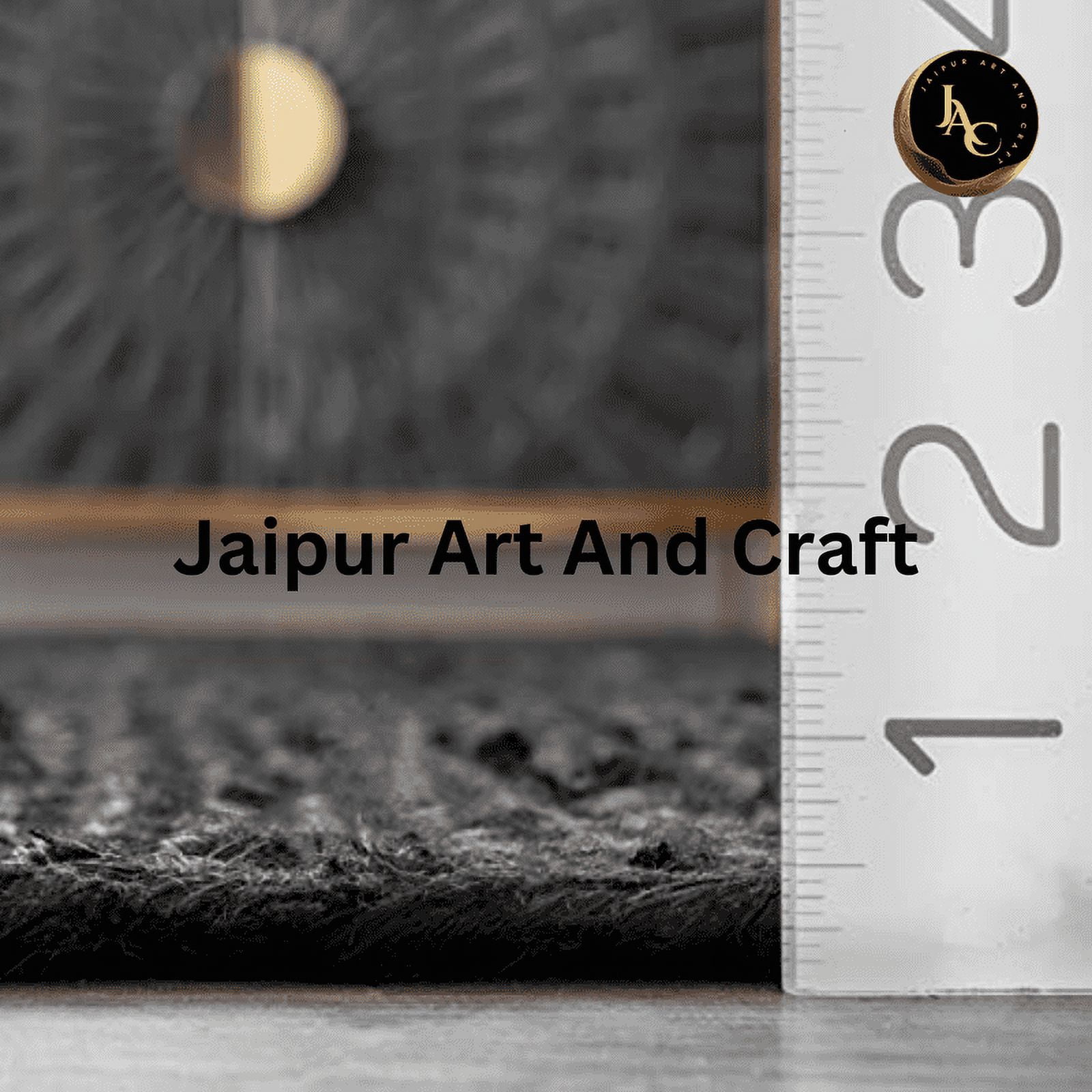 Jaipur Art And Craft Jute Area Rug Reversible Braided Floor Runner Solid Carpet (2.6x8 Sq ft)