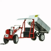 KDW 1:24 Garbage Truck Cleaning Vehicle Model Alloy Materials Handling Cleaning Dustcart Car Boys Game Toys for Kids Gift Alloy Tractor Red