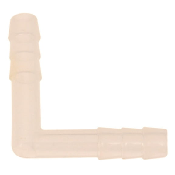L Shaped, 2 Way Tubing Connector, 2" - Transparent Polypropylene - Autoclavable, Rigid and Long Lasting - Eisco Labs