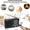 thumbnail image 6 of Portable AM/FM Radio, Radio Portable Shortwave Radio Battery Powered, Battery Operated Analog Radio for Home Outdoor Strong Reception - Black, 6 of 10