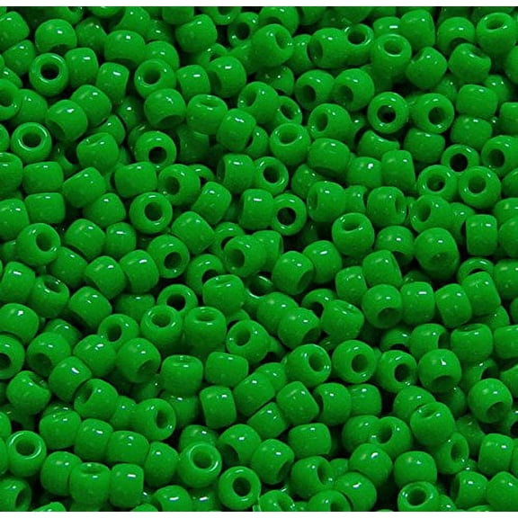 JOLLY STORE Crafts Lime Pony Beads 9x6mm 500pc Made in the USA