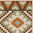 thumbnail image 6 of SAFAVIEH Veranda Dogon Southwestern Indoor/Outdoor Area Rug, 4' x 5'7", Green/Terracotta, 6 of 10