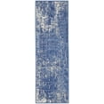 thumbnail image 3 of Nourison Whimsicle Artistic Contemporary Blue Ivory 2' x 6' Area Rug, (6' Runner), 3 of 8