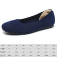 thumbnail image 2 of Zapatos planos de tejido de mujeres zapatos de vestir de punta redonda Slip On Walking Flats Zapatos Bajo Cedición para la oficina de oficina casual elegante Boda, 2 of 6