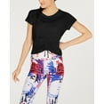 thumbnail image 2 of Calvin Klein Womens Activewear Ruched Front Cap Sleeve Top;2XL, 2 of 2