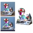 thumbnail image 4 of Cateissary Adornos navideños Globo aerostático Navidad Artesanía en miniatura Cabaña interior Kits de decoración para fiestas ancianos 7.08 × 4.92 × 7.08 pulgadas, 4 of 6