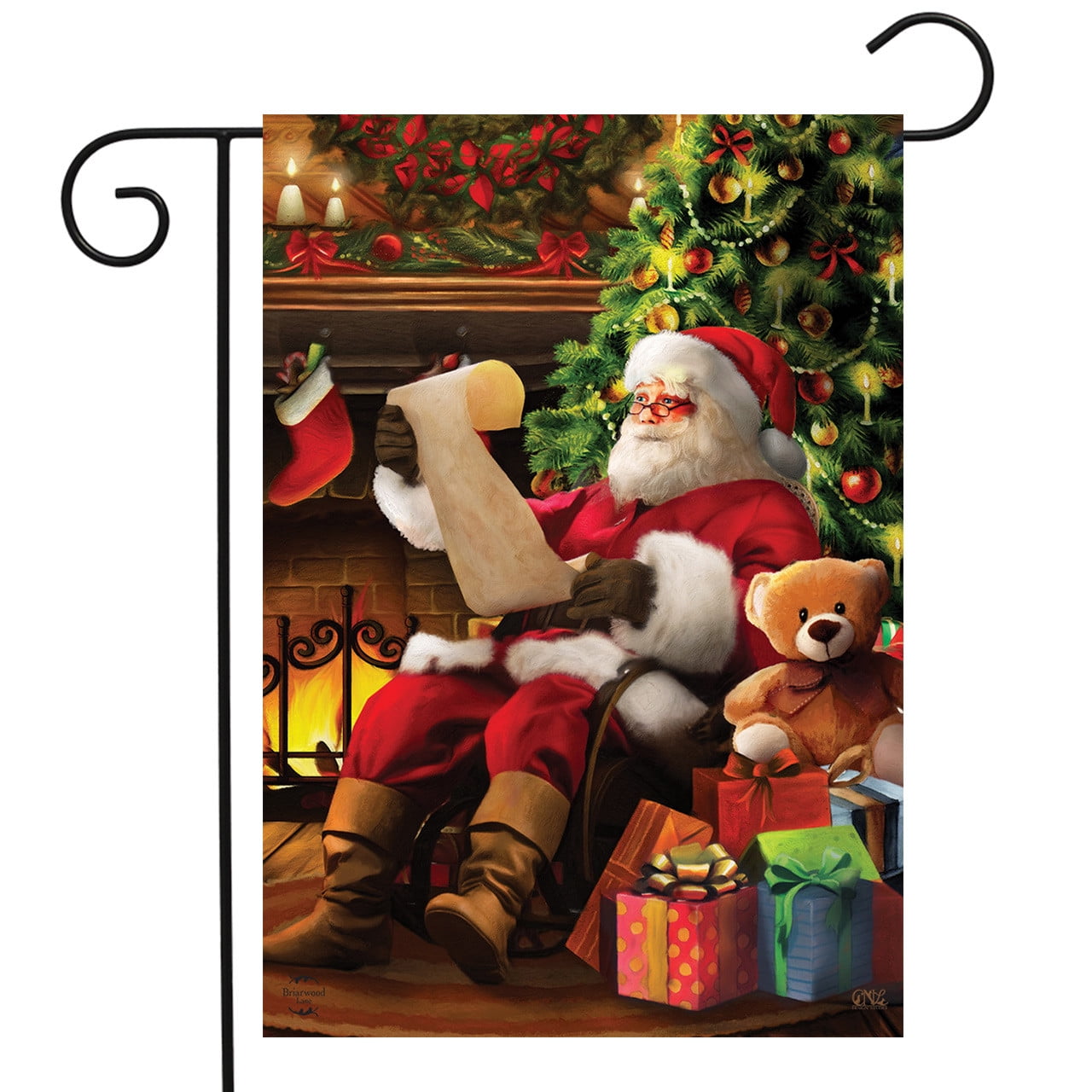 Briarwood Lane Santa Claus Christmas Garden Flag - Thumbnail 3