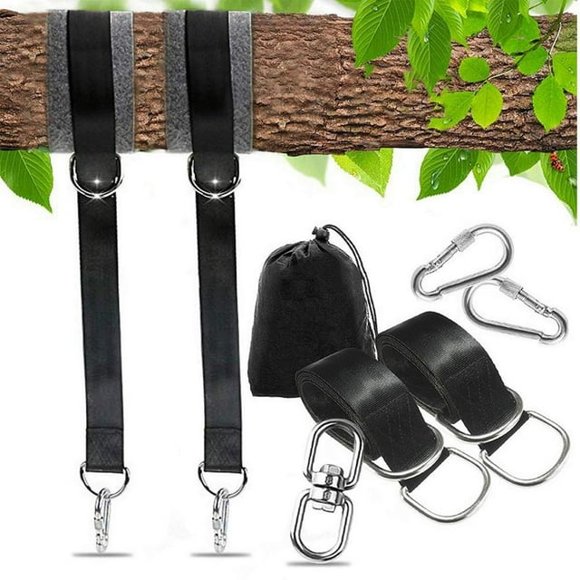 Juego De Correas Colgantes Para Columpio De Árbol, Colgadores De Columpio Para Exteriores Para Hamacas, Columpios De Neumáticos Y Platillos, Fácil Instalación Methold HA035176-00