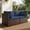 Blue, variant on TANGJEAMER 2 Pieces All-Weather PE Rattan Sectional Sofa with Cushions for Party and Family Gathering(Beige)