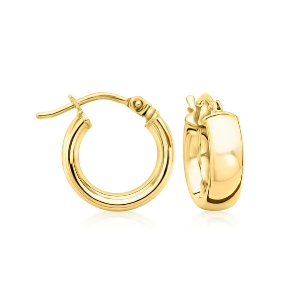 Ross-Simons Italian 14kt Yellow Gold Huggie Hoop Earrings, Women's, Adult