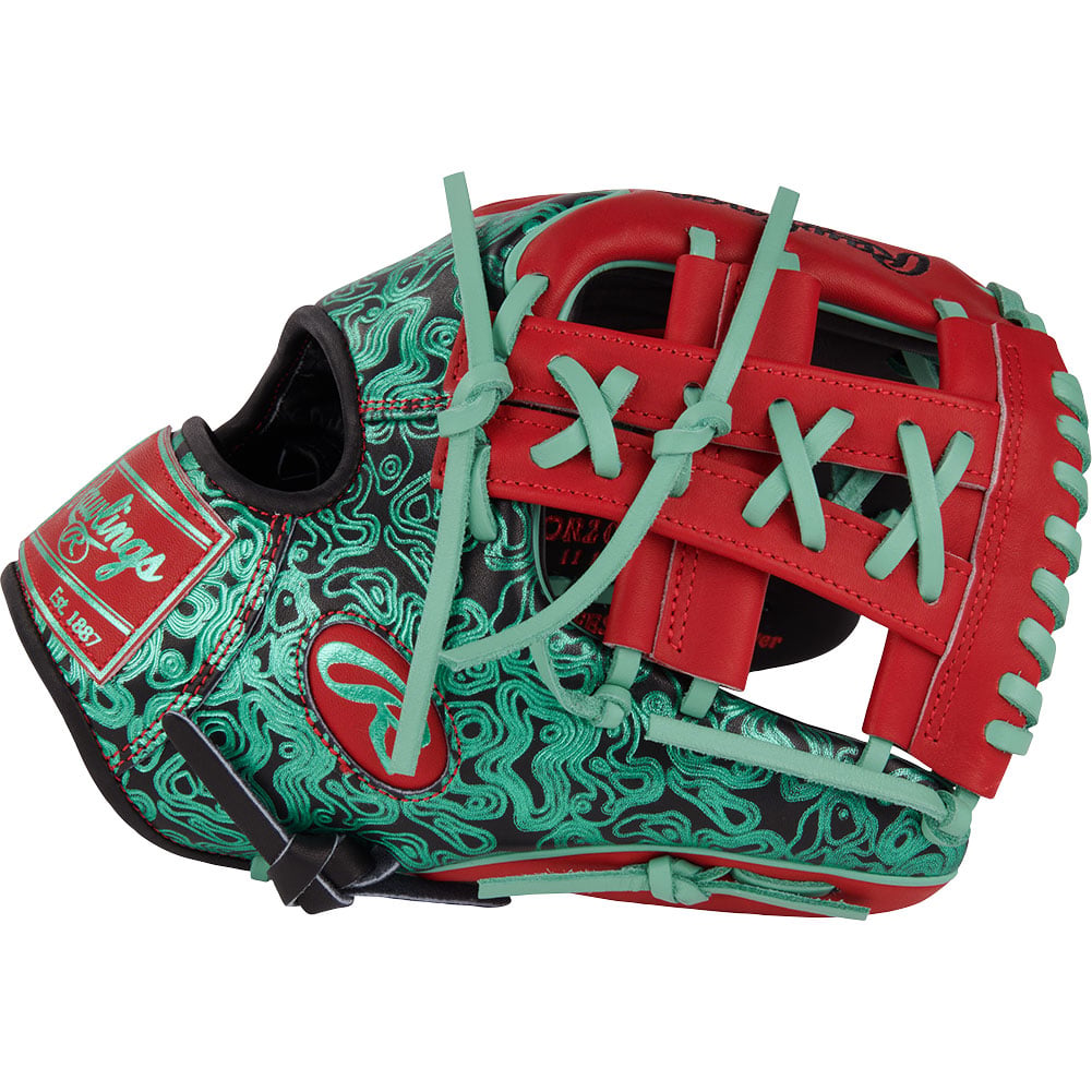 Rawlings HOH ColorSync 9.0 11.5" Baseball Glove (PROR204W-32BS) Black/Scarlet 11.5