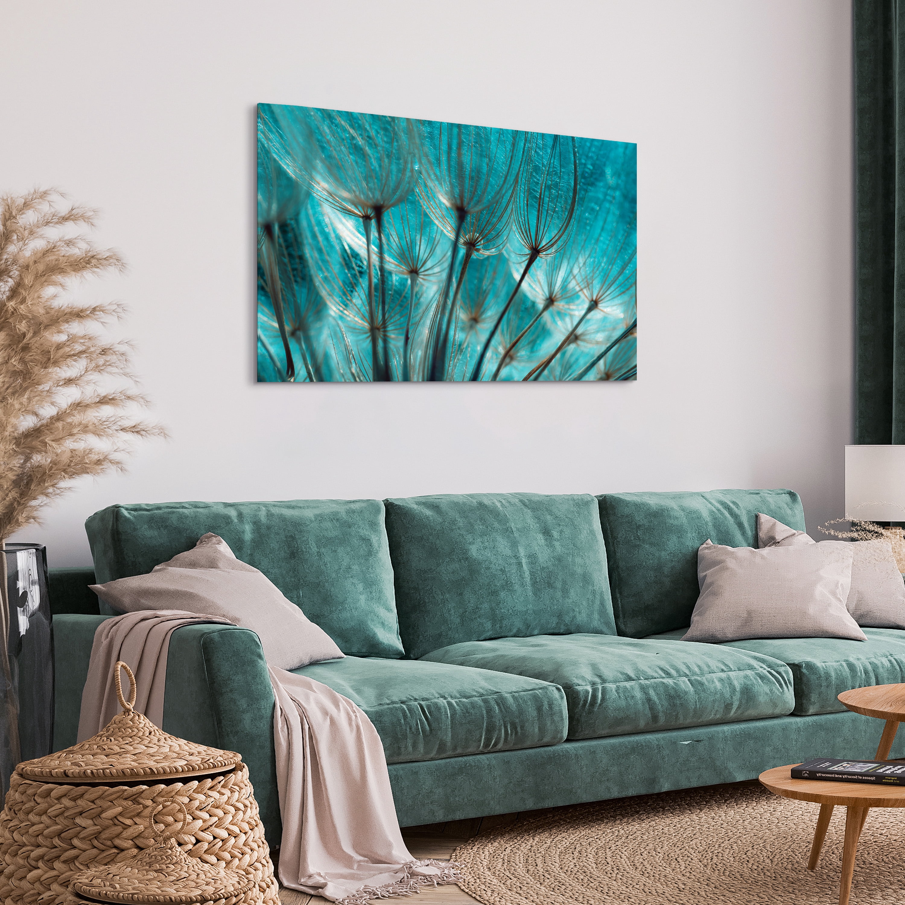 Empire Art Direct TMP-EAD1756-3248 32 x 48 in. Dandelion Frameless Tempered Glass Panel Contemporary Wall Art