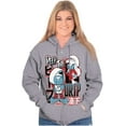 thumbnail image 3 of The Smurfs Kanji Peep The Drip Unisex Plus Size Zip Hoodie Brisco Brands 2X, 3 of 5