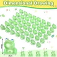 thumbnail image 2 of Tutuviw 100Pcs Resin Mini Frogs Green Tiny Frog Glow Cute Tiny Glow in The Dark Frogs Miniature Glowing Frog Ornaments for Garden Dollhouse Decoration Crafts(Green), 2 of 7