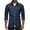 Navy #14, variant on Evdexr Mens Long Sleeve Shirts Big and Tall Cowboy Jean Shirt Denim Spread Collar Western Tops Distressed Button Down Regular Fit Work T Shirts Navy 3XL