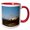 Red/White, variant on 3drose, East Quoddy Lighthouse, New Brunswick, Canada-cn04 Krs0001 - Keith and Rebecca Snell, 11oz Two-tone Yellow Mug