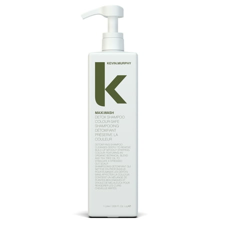 KEVIN.MURPHY MAXI.WASH - Detox Shampoo - Removes Buildup & Minerals - Colour Safe Shampoo - Also a Scalp Shampoo - Sulphate Free & Paraben Free - 1000 mL / 33.8 fl oz
