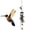 Brown, variant on Outdoor Chimes - 35" Metal Art Butterfly Birds Owls Large Wind Chimes for Patio Porch Pathway Home Balcony Farmhouse, Wind Chime Bell Gift for July 4th, Birthday, Housewarming,Brown,Hummingbird