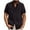 (Notch)Black, variant on Men's Linen Casual Button Down Shirt Short Sleeve for Summer , Coffee,L