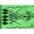 thumbnail image 1 of Ahgly Company Indoor Rectangle Abstract Emerald Green Modern Area Rugs, 7' x 10', 1 of 4