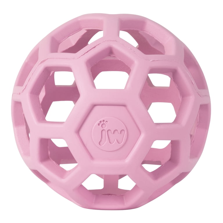 JW Hol-ee Roller Small Dog Ball Puzzle Toy, Pink photo 4