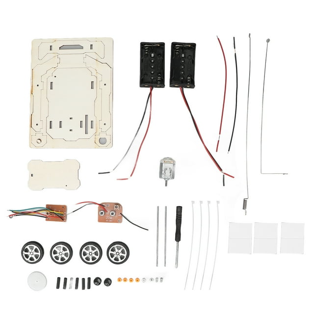 Kit de modelo de coche de control remoto inalámbrico de madera para niños, niñas, adolescentes y adultos.