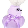 thumbnail image 2 of Walbest Dog Dresses Pet Princess Skirts with Ribbon Bowknot, Cute Puppy Sundress Spring Summer Shirts Vest for Small Dogs Cats, Pet Apparel Clothes Doggie Costume for Wedding Holiday Birthday, 2 of 7