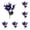 D, variant on Magnolia Flowers Silk Bouquet, 17.72" Artificial Orchid Stem, Magnolia for Wedding Bouquet Home Decor, Artificial for Outdoor Floral Arrangement, Silk Flowers Vase Decor 1pc,D