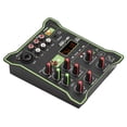 thumbnail image 3 of Mixing 5-Channel Compact Audio Mixer Sound Mixing Console 48V Phantom Power USB Audio Interface LED Display Built-in Reverb Effect BT Function for DJ Recording Live Broadcast, 3 of 7