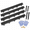 Black-4 Pack, variant on Black 4 Pack 13ft Galvanized Steel Metal Landscape Garden Border Edging