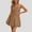 A_ Khaki, variant on Trendy Summer Dresses for Women 2025 Casual Sleeveless Tank Mini Short Dress Crew Neck Bubble Sundress with Pockets Army Green L