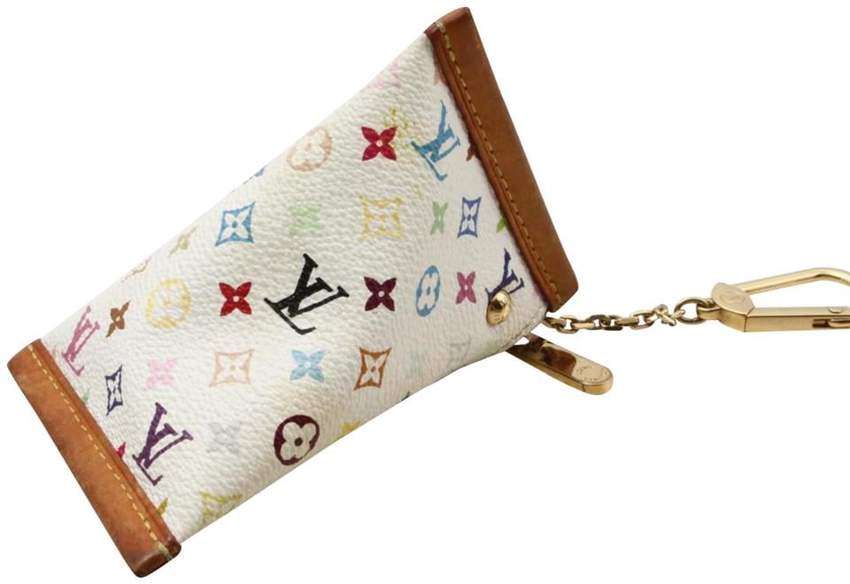 Louis Vuitton White Multicolor Monogram Blanc Berlingo Coin Case Key Case  862134 - Walmart.com