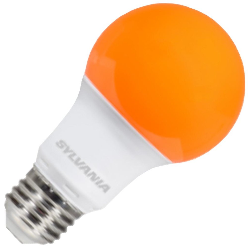 Sylvania 74715 LED8.5A19ORANGE10YVBL Colored LED Light Bulb Walmart